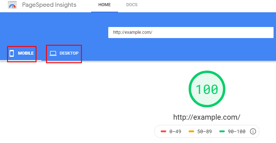 lighthouse performance score