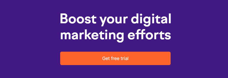 Free trial by Semrush - lead magnet idea