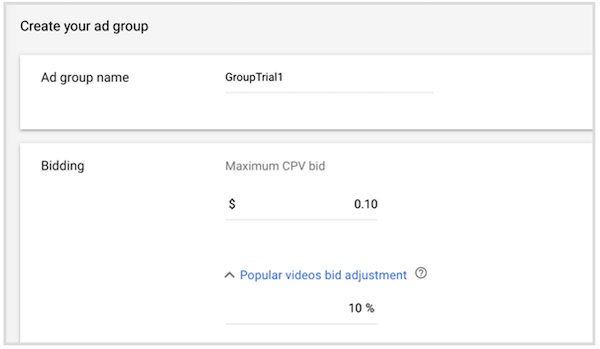 Maximum CPV Google Ads Bidding Strategy