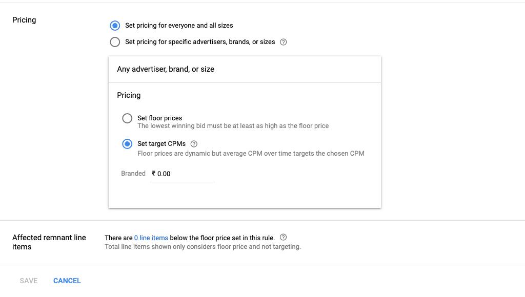 Target CPM Google Ads Bidding Strategy