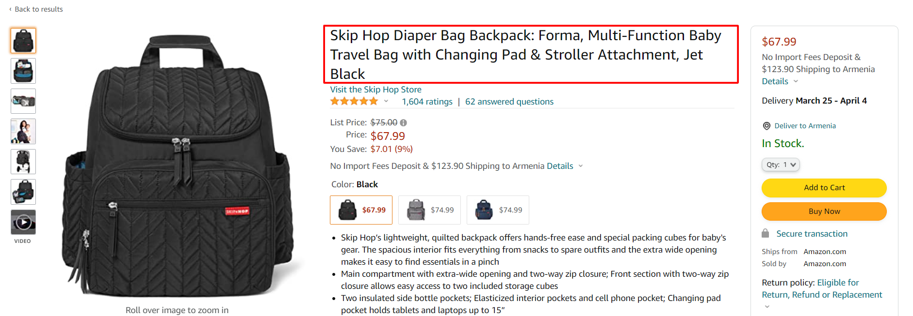 Product listing Amazon ads