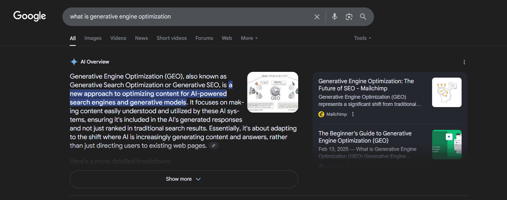 generative engine optimization