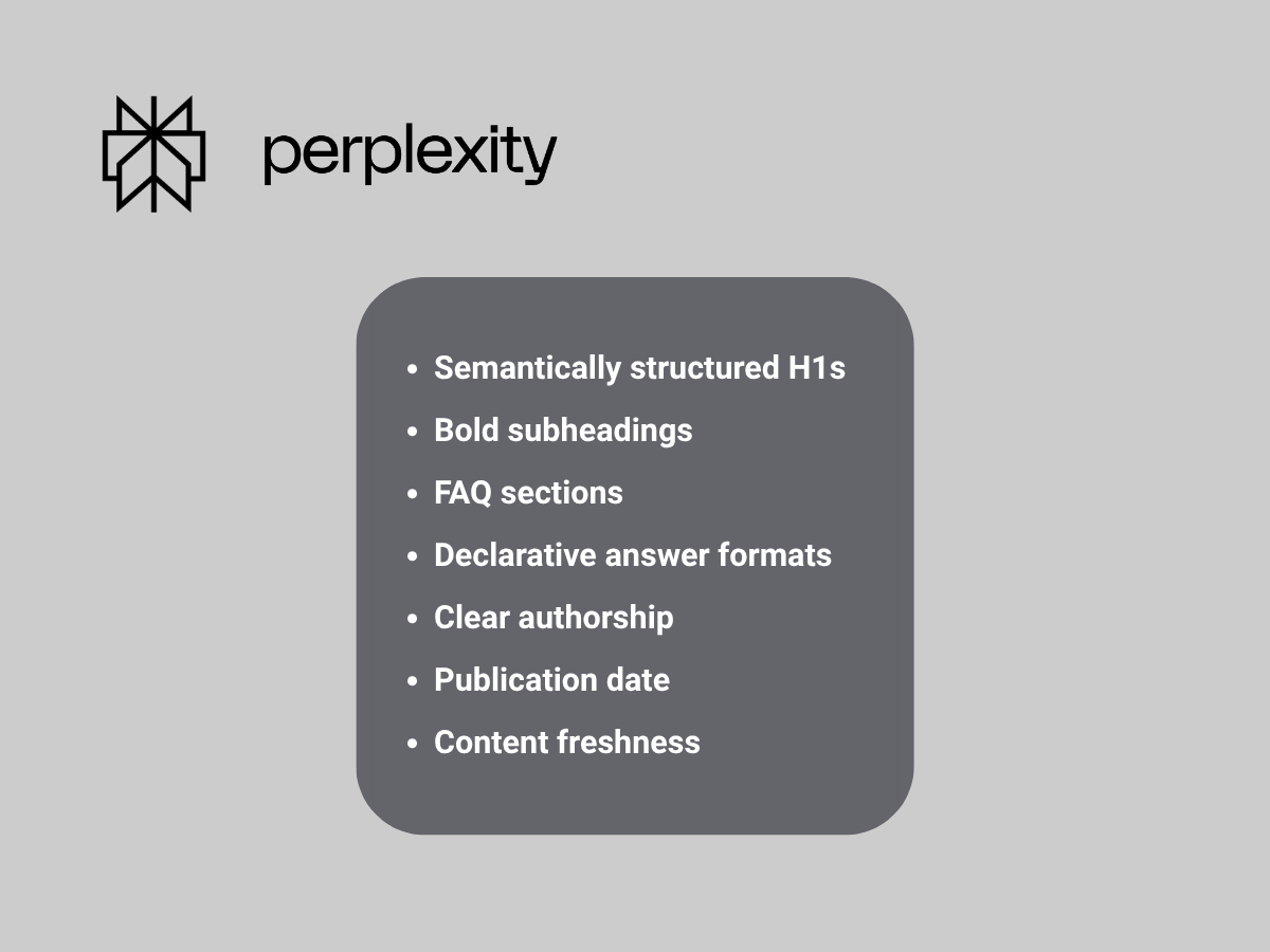 Perplexity Interprets and Cites Content